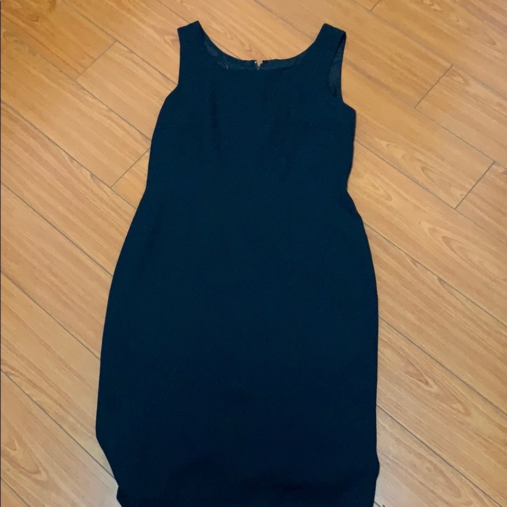 Knee length black dress